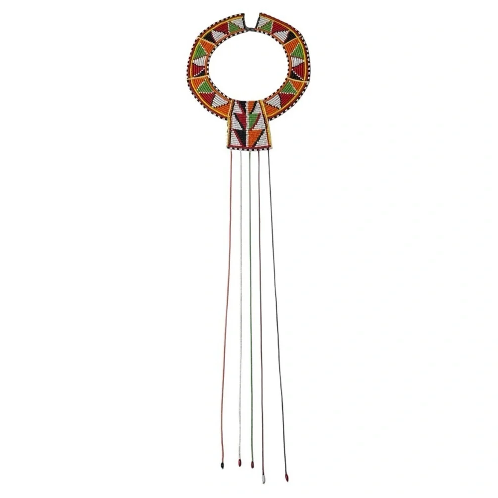 Maasai Beaded Wedding Choker Kenya Tribal - Picture 11 of 11